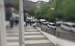 Üsküdar’da site sakinleri ile yöneticileri arasında kavga kamerada