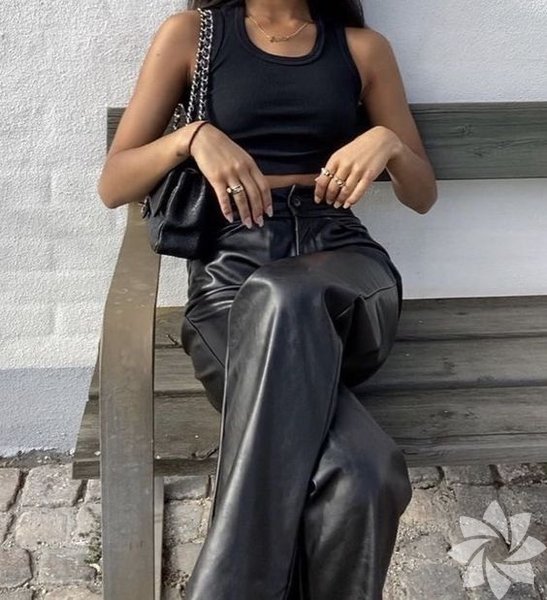 Deri pantolon nasıl kombinlenir?