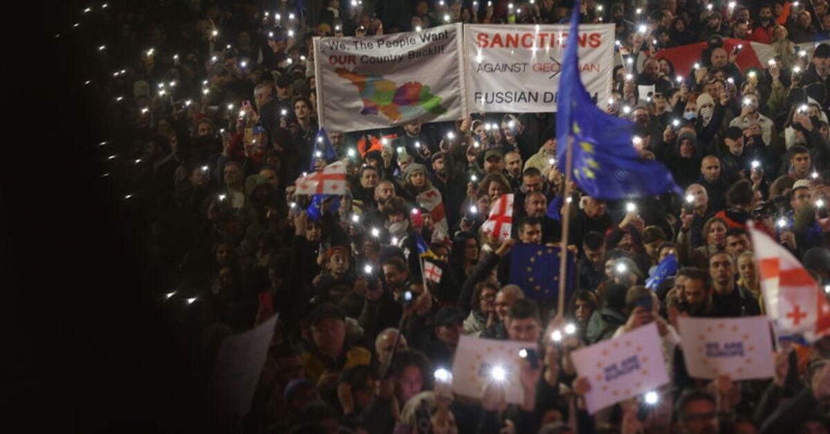 Avrupalı milletvekillerinden Gürcistan’da protesto